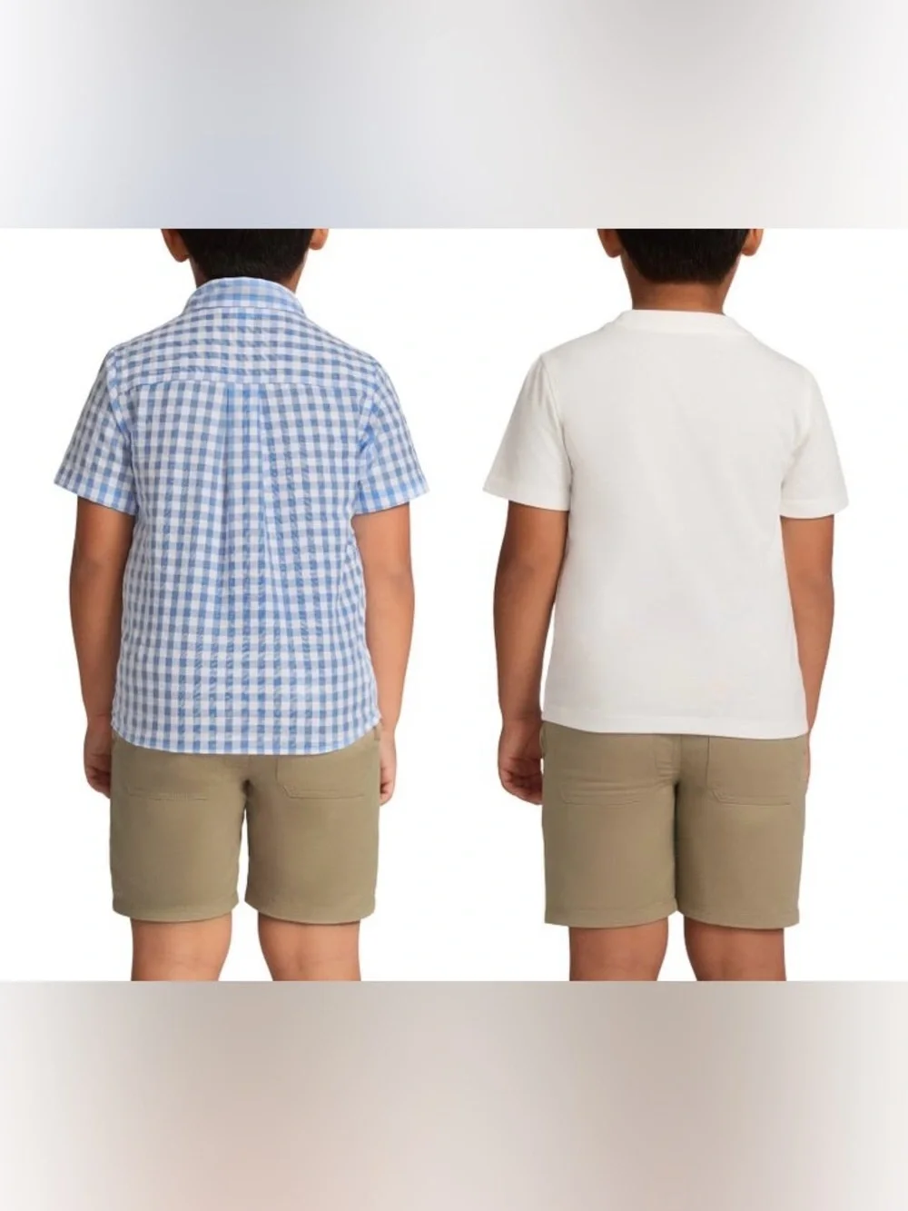 New Janie &Jack Kids Boys 3-Piece Tan Shorts Set Size 4T